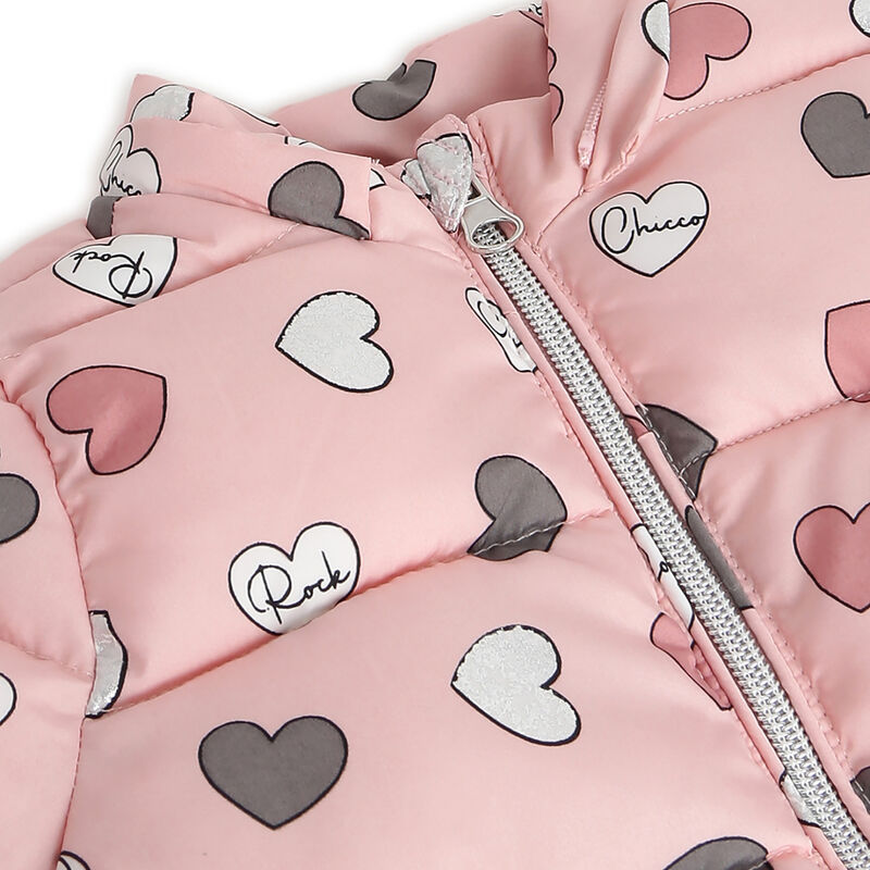 Girls Medium Pink Printed Jacket image number 4